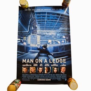 Man on a Ledge 2012 Original Advance Movie Poster 27x40 Sam Worthington D/S